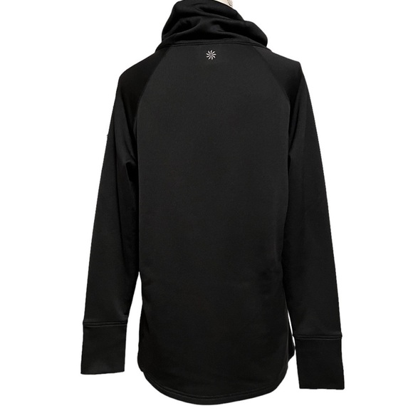 ATHLETA WOMENS PULLOVER BLACK ATHLETIC TOP SIZE MEDIUM - Picture 6 of 10